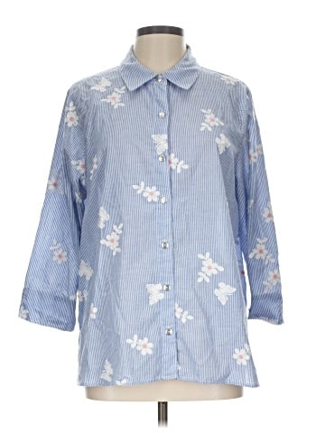 Alfred Dunner 3/4 Sleeve Button-Down Shirt (view 1)