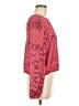 Ann Taylor LOFT 100% Polyester Red Long Sleeve Blouse Size M - photo 4
