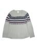 Tea 100% Cotton Chevron-herringbone Gray Pullover Sweater Size 12 - 14 - photo 1