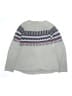 Tea 100% Cotton Chevron-herringbone Gray Pullover Sweater Size 12 - 14 - photo 2