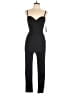 Haute Monde Solid Black Jumpsuit Size L - photo 1