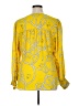 CAbi 100% Polyester Yellow Long Sleeve Blouse Size XL - photo 2