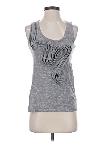 Little Yellow Button Sleeveless T-Shirt (view 1)