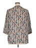 Rose + Olive 100% Polyester Gray 3/4 Sleeve Blouse Size 1X - photo 2