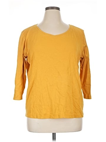 Christopher & Banks 3/4 Sleeve T-Shirt (view 1)
