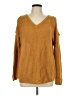 Ambiance Apparel 100% Acrylic Gold Pullover Sweater Size L - photo 1