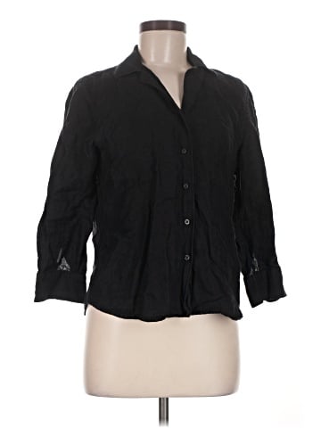 Lauren by Ralph Lauren 3/4 Sleeve Button-Down Shirt (view 1)
