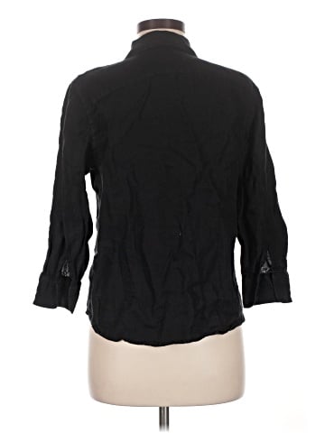Lauren by Ralph Lauren 3/4 Sleeve Button-Down Shirt (view 2)