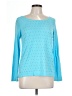 Jennifer Lopez Polka Dots Blue Pullover Sweater Size L - photo 1