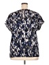 Halogen 100% Polyester Silver Short Sleeve Blouse Size 2X - photo 2