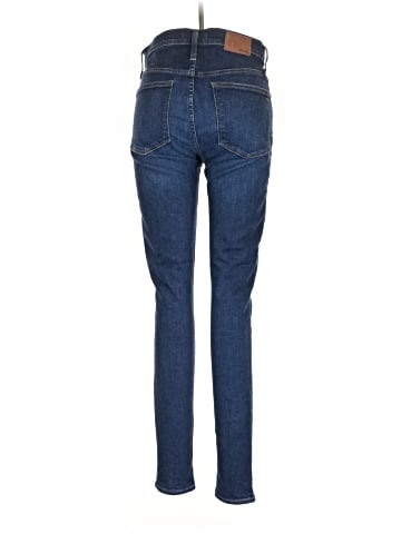 Madewell Tall 9" Mid-Rise Skinny Jeans in Hayes Wash: Button-Front Edition (view 2)