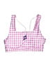 Peloton Checkered-gingham Pink Swimsuit Top Size S - photo 1