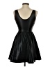 Aqua Solid Black Cocktail Dress Size S - photo 2