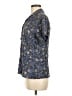 Flax Floral Blue Short Sleeve Blouse Size 6 (S) - photo 5