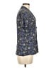 Flax Floral Blue Short Sleeve Blouse Size 6 (S) - photo 4