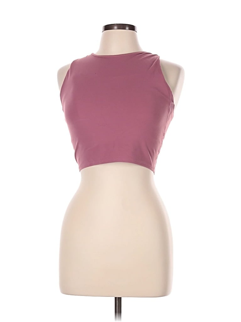 Pre-owned Avia Tank Top Burgundy Halter Neckline Tops