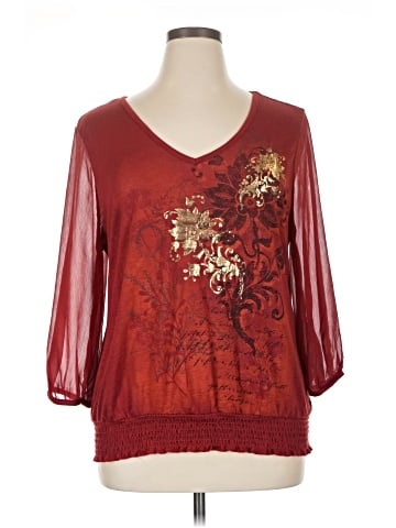 Style&Co 3/4 Sleeve Blouse (view 1)