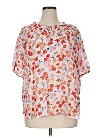 Ann Taylor Factory Short Sleeve Blouse (view 1)