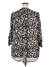 41Hawthorn 100% Polyester Animal Print Black 3/4 Sleeve Blouse Size 2X - photo 2