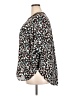 41Hawthorn 100% Polyester Animal Print Black 3/4 Sleeve Blouse Size 2X - photo 5