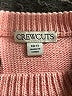 Crewcuts 100% Cotton Solid Pink Pullover Sweater Size 6 - 7 - photo 3