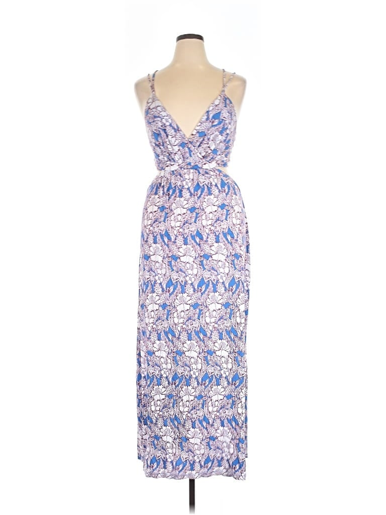 Pre-owned Loft Beach Cocktail Dress In Blue