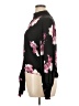 Venus 100% Polyester Floral Black Long Sleeve Blouse Size 14 - photo 5