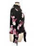 Venus 100% Polyester Floral Black Long Sleeve Blouse Size 14 - photo 4