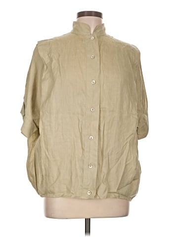 Harve Benard 3/4 Sleeve Button-Down Shirt (view 1)