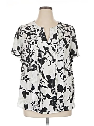 Liz Claiborne Short Sleeve Blouse (view 1)