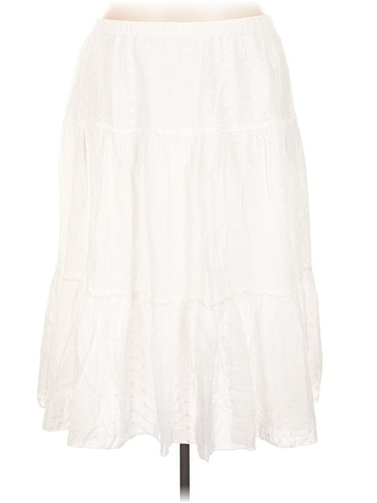Pre-owned Classic Elements Casual Skirt In White