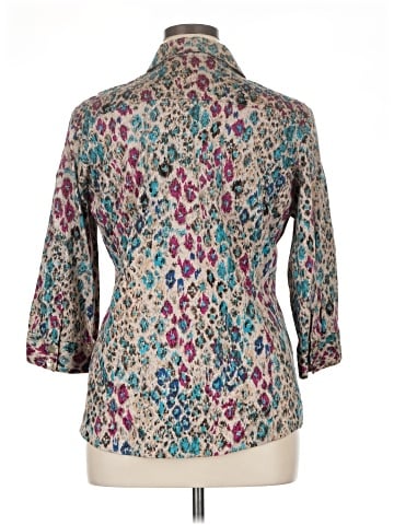 Additions by Chico's 3/4 Sleeve Button-Down Shirt (view 2)