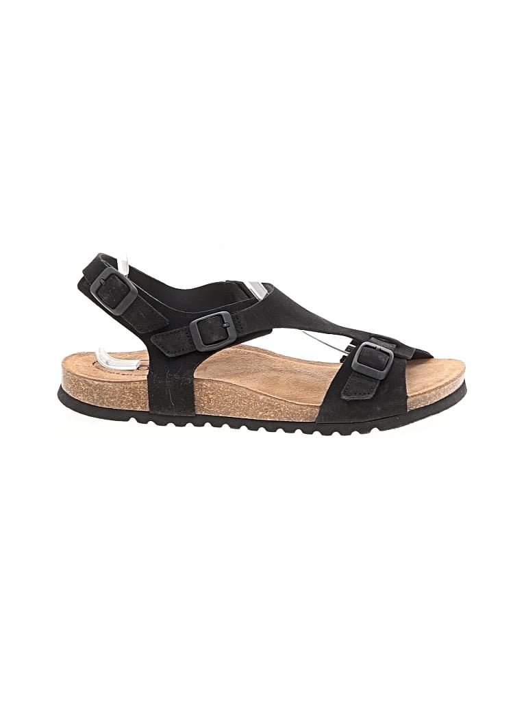 Pre-owned Taos Sandals In Black