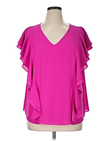 JLo by Jennifer Lopez Short Sleeve Blouse (view 1)
