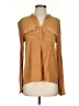 Tibi 100% Rayon Tan Long Sleeve Blouse Size S - photo 1