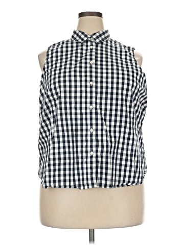 J.Crew Factory Store Sleeveless Button-Down Shirt (view 1)