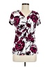 Alfani Pink Short Sleeve Blouse Size M - photo 1
