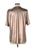 Chico's Metallic Silver Short Sleeve Top Size Lg (2) - photo 2