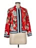 River Island 100% Polyester Print Red Jacket Size 6 - photo 1