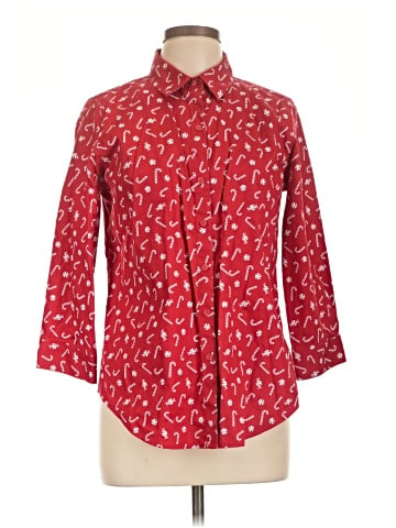 Coldwater Creek 3/4 Sleeve Button-Down Shirt (view 1)