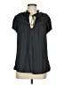 Gap 100% Polyester Black Short Sleeve Polo Size M (tall) - photo 1