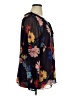 CAbi 100% Polyester Black Long Sleeve Blouse Size XL - photo 4