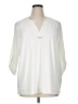 Calvin Klein Ivory 3/4 Sleeve Blouse Size 1X - photo 1