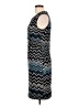 En Focus Studio 100% Polyester Chevron-herringbone Teal Cocktail Dress Size 10 - photo 5