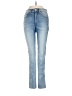 Express Hearts Blue Jeans Size 4 - photo 1