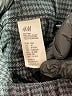 H&M Stripes Blue Gray Casual Pants Size 10 - photo 3