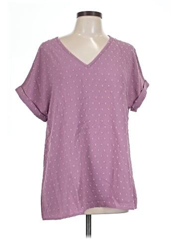 BLOOMCHIC Short Sleeve Blouse (view 1)