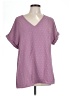 BLOOMCHIC 100% Polyester Purple Short Sleeve Blouse Size 10 - photo 1