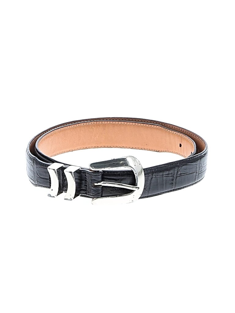 Pre-owned Brighton Leather Belt In Black