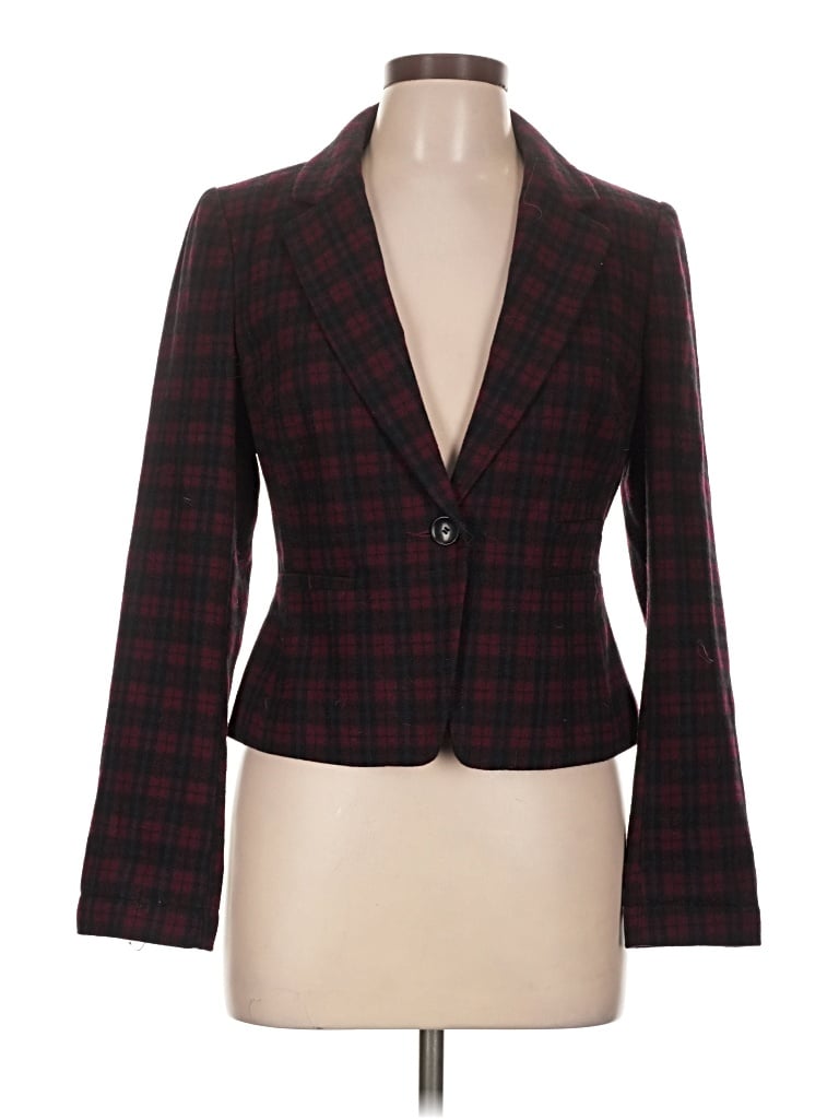 Pre-owned New Look Blazer Jacket In Burgundy